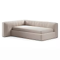Modern Beige Kids Bed With Upholstered Design And Cozy Ottoman Seat