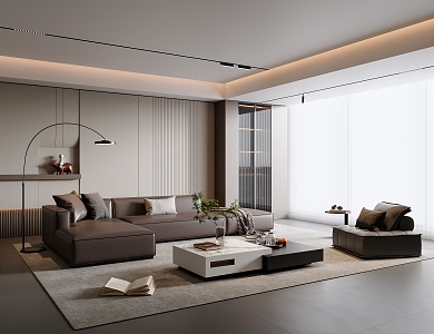 Italian Home Living Room 3d model