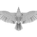 Majestic Flying Eagle Soaring High With Spread Wings And Sharp Talons