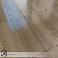 Polished Natural Wooden Floor With Smooth Surface And Light Brown Finish