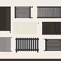 Various Radiator Designs In Silver White And Black Color Options