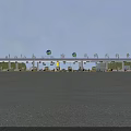 Modern Large Multiple Lanes Expressway Toll Station Practical Road Facility With Standard Traffic Guidance Design