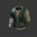 Vintage Workwear Style Green Vest With Multiple Pockets For Daily Use