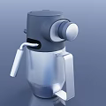 Modern Minimalist Automatic Water Dispenser with Stainless Steel Body and Control Knob