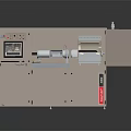 Industrial Equipment With Control Panel Display Screen Open Door And Cabinet Structure