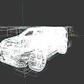 White Modern SUV Car With Bold Front Fascia Headlights And Sporty Wheels