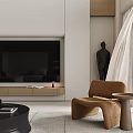 Modern Bright Open Plan Living And Dining Room With Warm Wood Accent Minimalist Interior Design