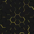 Hexagonal Technology Background Wall Modern Technology Background Wall Geometric Background Wall Hexagonal Decorative Technology Wall Hexagonal Wall Hexagonal Background 3d model
