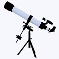 Inflatable Telescope Model With White Black Tube And Tripod Stand For Outdoor Decoration