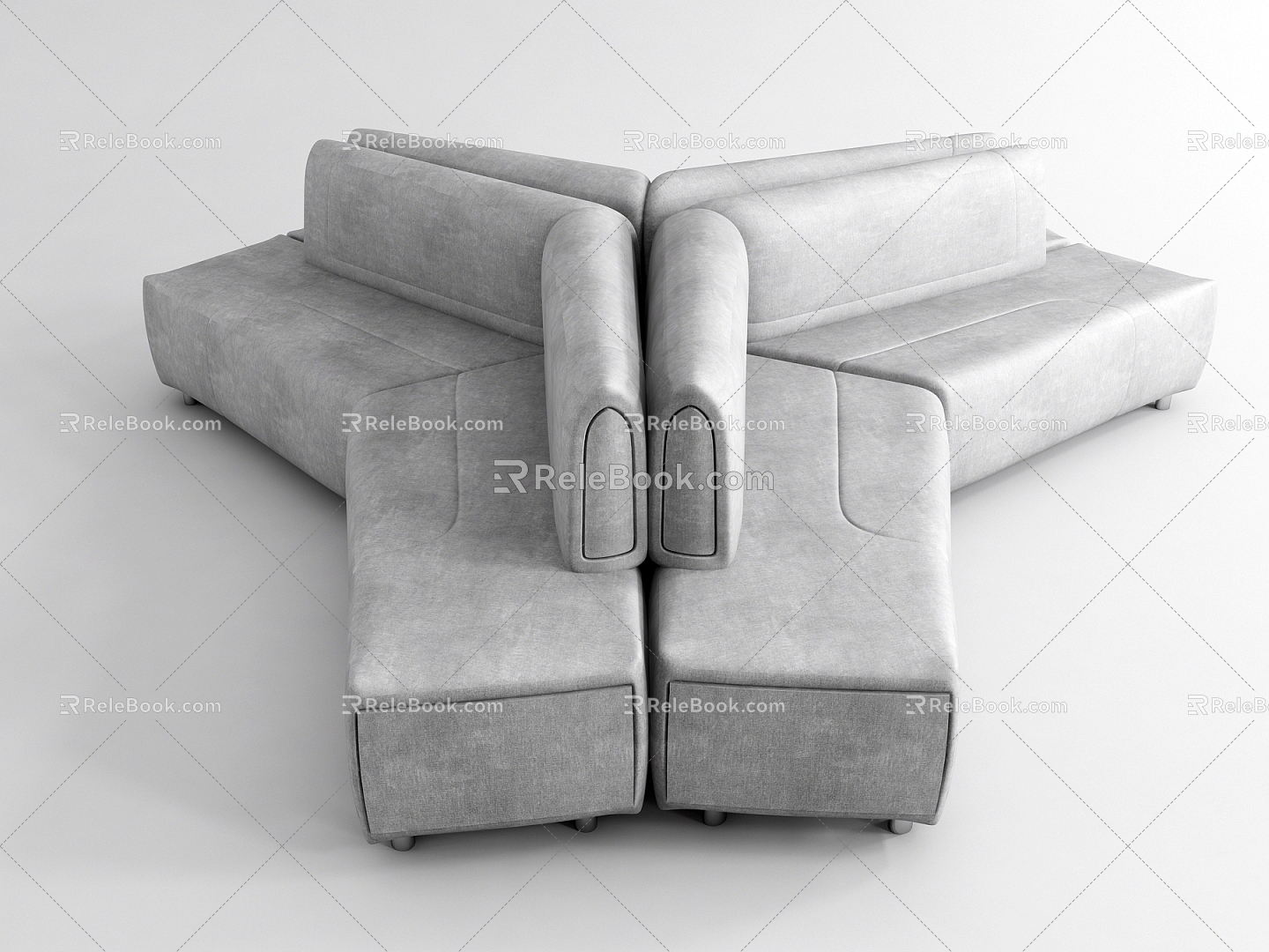 Modern Special-shaped Sofa Office Hall Rest Sofa model