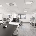 Experimental area of modern laboratory 3d model