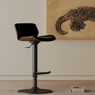 Modern Bar Chair 3d model