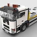 LEGO toy blocks rescue trailer 3d model