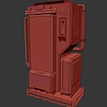 Sci-fi Vending Machine Vending Machine Vending Container 3d model