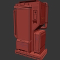 Sci-fi Vending Machine Vending Machine Vending Container Container 3d model