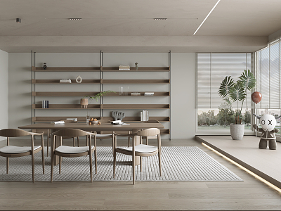 Modern Dining Room Minimalist Living Room model