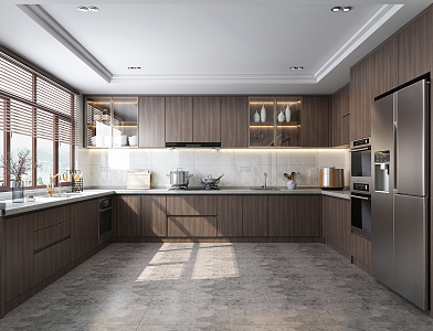 Modern Kitchen Simple Kitchen 3d model