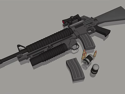 modern gun gun apparatus 3d model modern gun gun apparatus 3d model