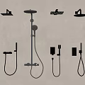 Shower combination shower faucet shower switch 3d model