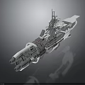 Futuristic Watercraft Design with Advanced Multi Deck Structure and Antenna Systems