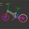Modern Red and Gray Bicycle with Sleek Metallic Frame and Black Wheels