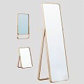 Modern Mirrors Collection Including Full Length Standing and Tabletop Wooden Frame Designs