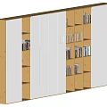 Log Style Bookcase Locker 3d model