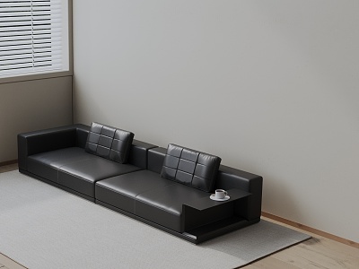 Three-seat sofa 3d model