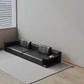 Three-seat sofa 3d model