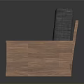 Simple Modern Sofa With Wooden Frame And Gray Fabric Seat Backrest