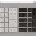 Modern Switch Panel Combination 3d model