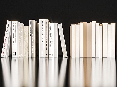 Book ornaments 3d model