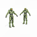 Virtual character humanoid robot 3d model