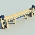European-style gate 3d model