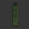 Green Military Armored Tank Vehicle 3D Rendering