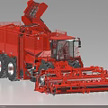 Modern Red Agricultural Equipment With Advanced Features For Efficient Crop Harvesting And Farming