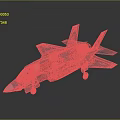 Gray Modern Stealth Fighter Jet Model With Sleek Design And Landing Gear