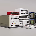 Advanced Industrial Testing Equipment With Control Panels Knobs Buttons And Digital Display Screens