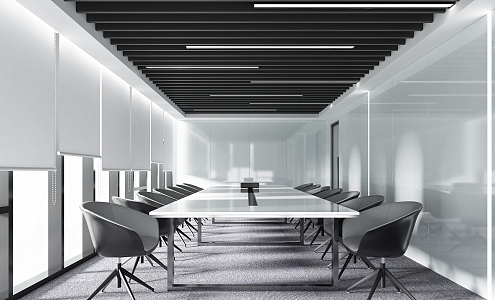 Modern Conference Room 3d model