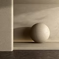 Modern Interior Wall Paneling With Light Tone Minimalist Design And Soft Shadow Effect 3d model