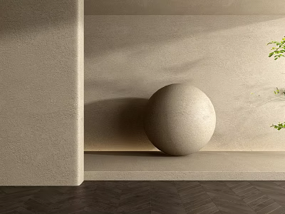 Modern Interior Wall Paneling With Light Tone Minimalist Design And Soft Shadow Effect 3d model