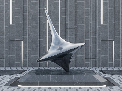 Modern Urban Sculpture 3d model