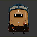Detailed Blue Orange Train Model With Sleek Exterior And Classic Design Features