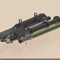 Portable Military Weapon Equipment With Mortar Barrel And Metal Stand Design