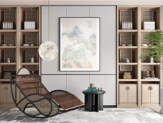 New Chinese recliner 3d model