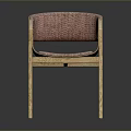 Modern Accent Chair With Wooden Frame Pink Fabric Upholstery And Curved Armrests