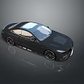 Black Sports Car With Sleek Design Alloy Wheels And Glossy Exterior Finish