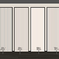 Modern wall panel 3d model