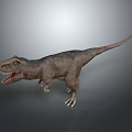 Realistic Tyrannosaurus Rex Dinosaur Figure With Open Mouth Sharp Teeth Strong Legs Detailed Skin