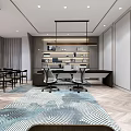 Modern Front Desk 3d model